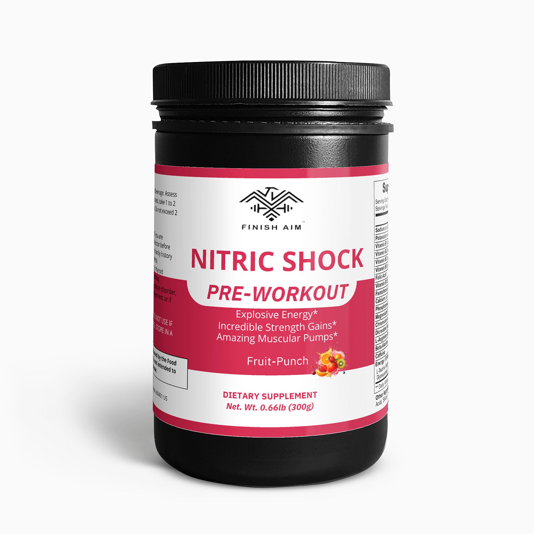 Nitric Shock Pre-Workout Powder (Fruit Punch)