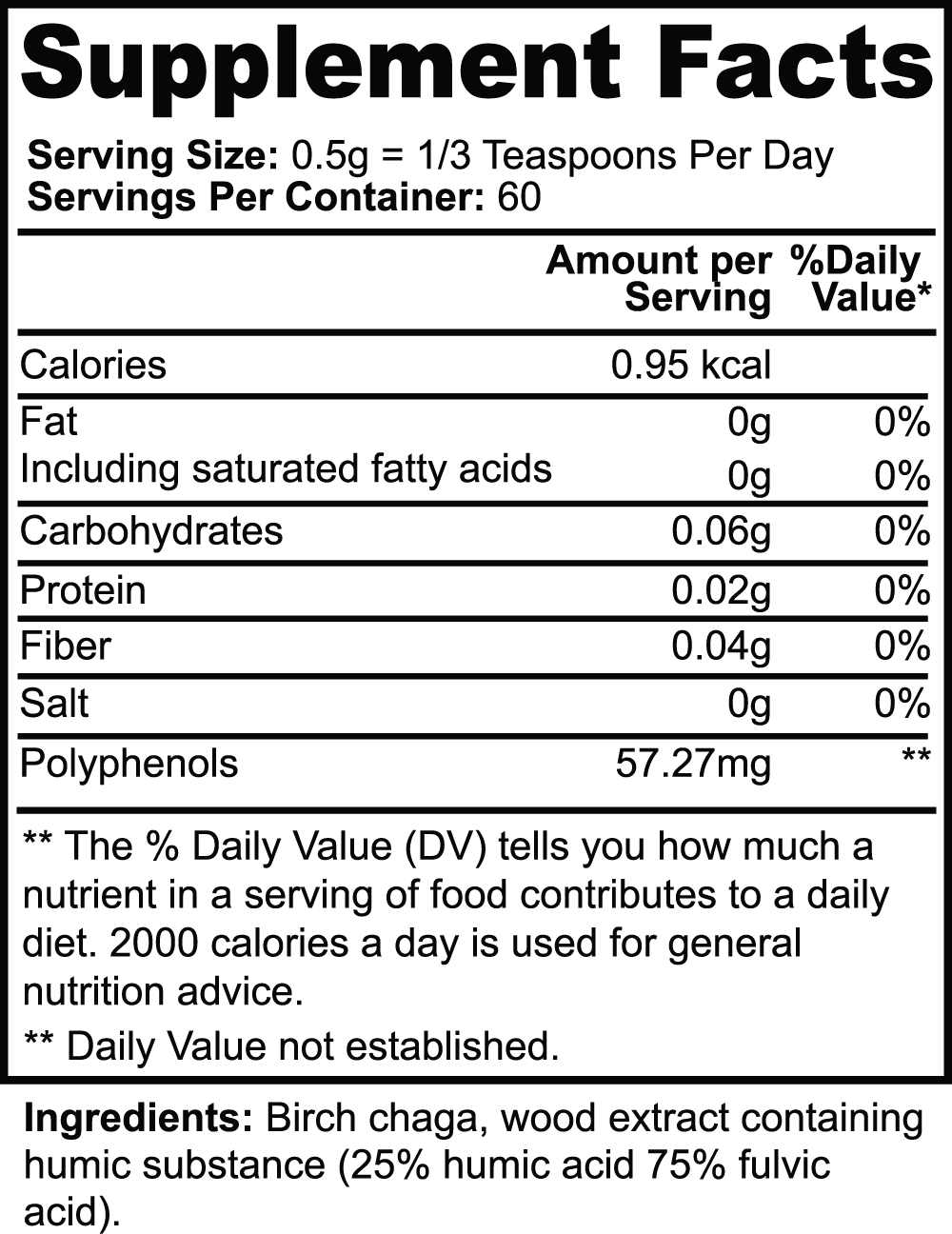 Finish Aim Birch Chaga Microbiome Wellness Powder for Enhanced Nutrient Absorption and Environmental Detoxification