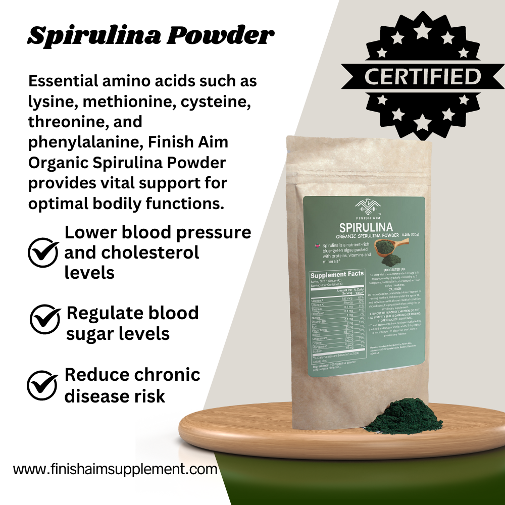 Finish Aim Spirulina Powder, Harnessing Nature's Nutrient Powerhouse